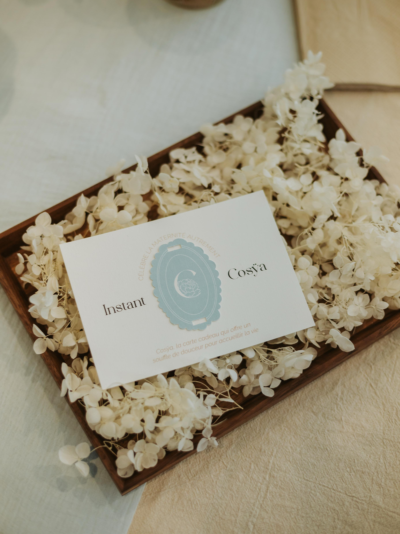 Carte Cadeau de naissance COSYA - Bleue